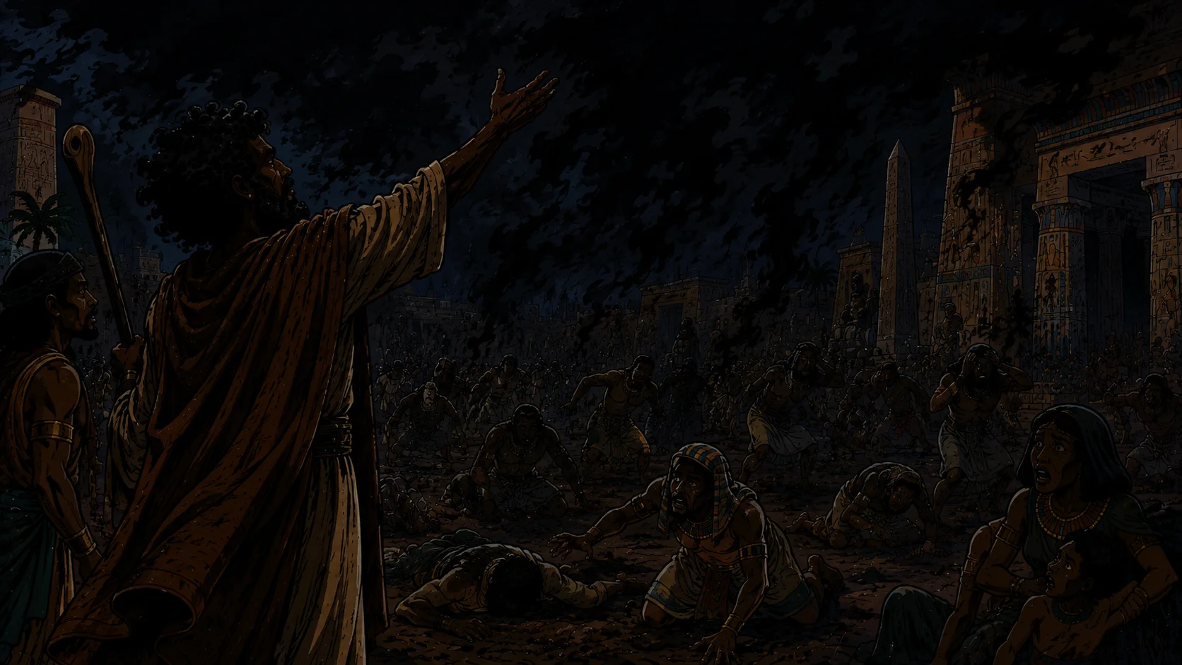 Plague Nine — Darkness Over Egypt — Exodus 10:21–23